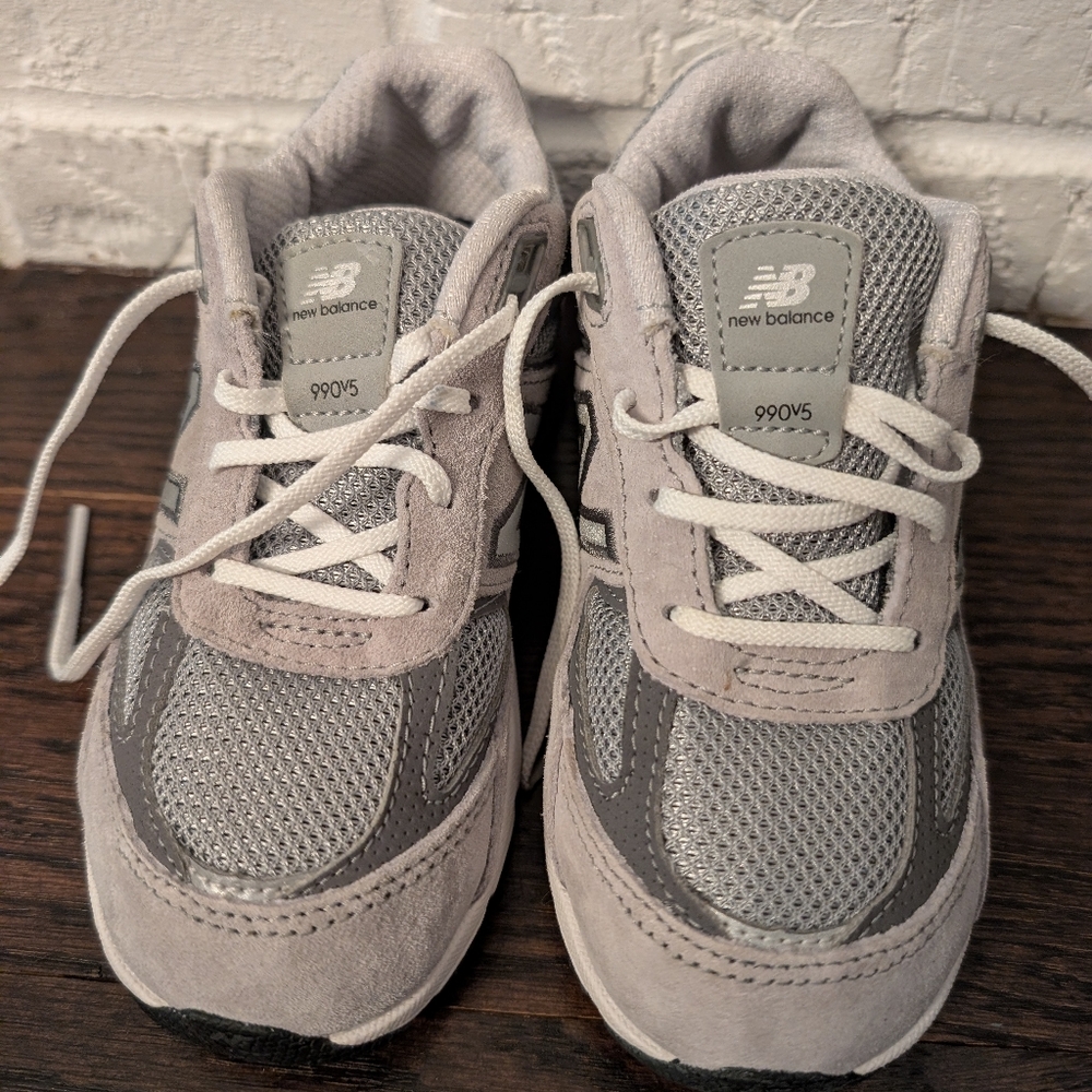 Toddler New Balance 990v5 Gray Sneakers